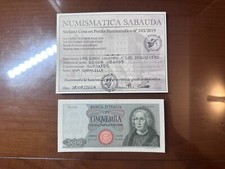LIRE BANKNOTE 5000 COLOMBO I TYPE 20 1 1970 certified SUP/qFDS SAVAUDA