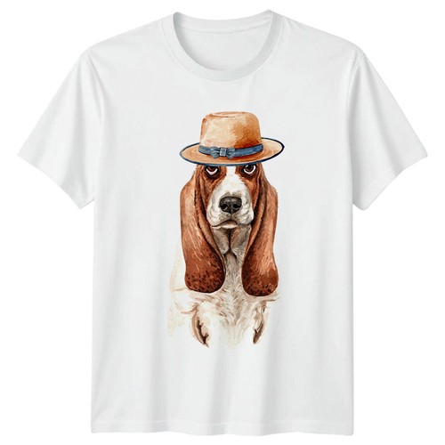 Shirt basset hound - t-shirt, avec