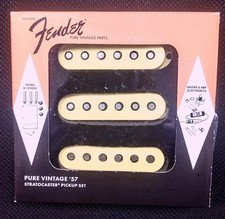 Fender® Pure Vintage '57 Strat Pickup Set~Alnico 5~6.1k to 6.4k~USA~Open Box New