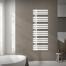 Radiateur sèche porte serviettes en acier blanc 500 x 1400 mm design Iron EM