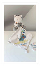 Peluche/Doudou Zèbre Mouchoir