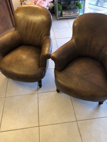 Paire fauteuils crapauds - fauteuils,
