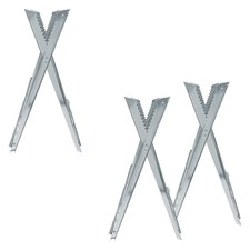 Chevalet de sciage métallique galvanisé porte-bûches tréteau réglable au choix