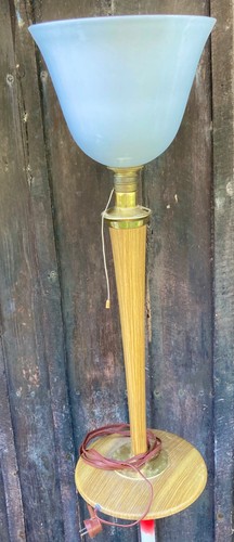 Lampe art déco mazda - art, avec