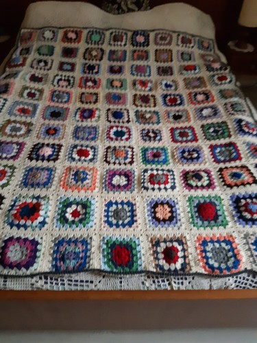 Plaid couverture granny en - couverture,