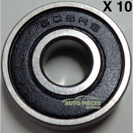 Roulements billes 608 - 10, 608-rs
