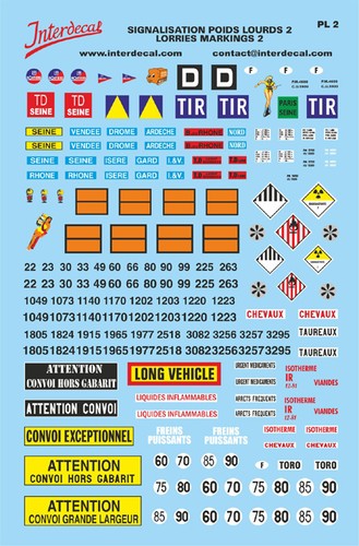 Signalisation poids lourds