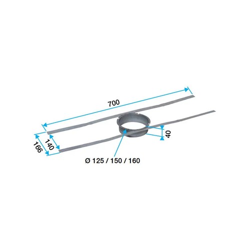 Fixation rejet sur - , tuile