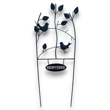 Treillage jardin fer Bienvenue