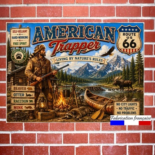 Plaque métal vintage - , american