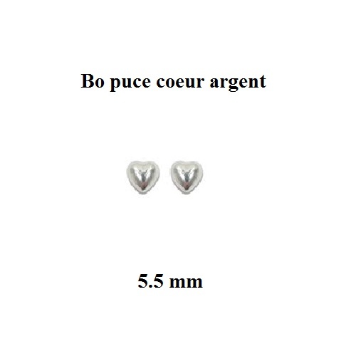 Boucles oreilles puce coeur - boucles,