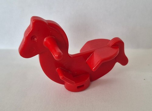 Cheval bascule rouge - bascule, creche