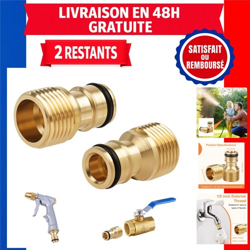 Raccord rapide robinet laiton - robinet,