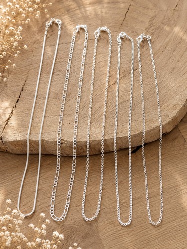 Lot chaines argent 925 - de,