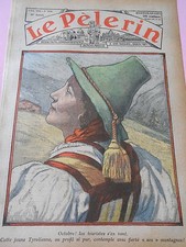 Young Zipline with Such Pure Profile Looks at Her Mountains Print 1936