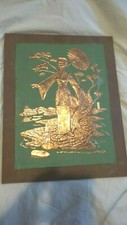 Vintage Hammered Copper Geisha