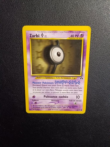 Carte pokémon zarbi - zarbi, 68/75