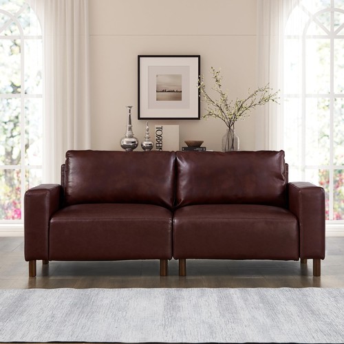 Burgundy 2 seater - 2-seater, pu