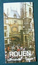 ROUEN/76 Brochure in English Big Clock/Church of Joan of Arc/Saint-Sever 198?