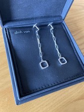 Dinh Van WG Chain Earrings with Original Box Authentic Auth