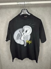 Looney Tunes Titi Vintage 90s T Shirt Cotton Size XL Mens Black
