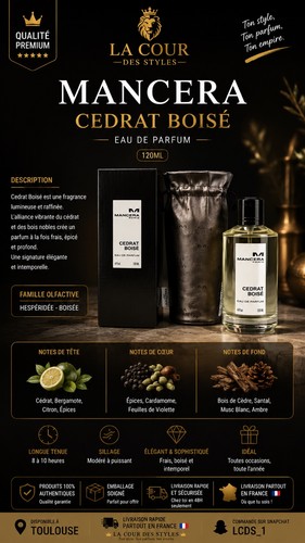 Parfum mancera cedrat boisé - parfum,