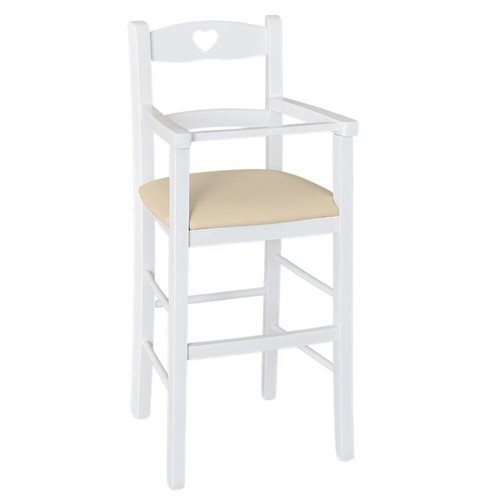 Chaise haute bois blanc - en,