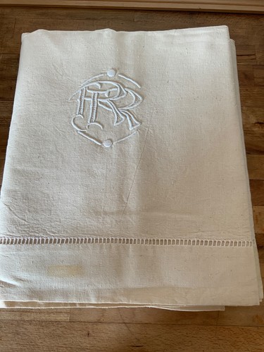 Draps anciens monogramme - draps,