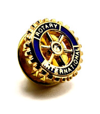 Vintage Pin's Rotary International Logo Group Club Old Stock New Ss Blister