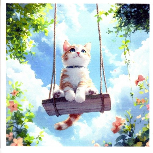 Serviettes papier chat - en,