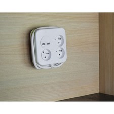 Multiprise murale - 3 prises +