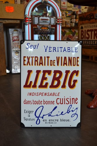 Plaque émaillée liebig - plaque,
