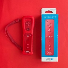 Official Wii Remote Nintendo Motion Plus RED ?Nunchuck Wii U BOX Controller AKA
