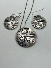 Ola Lonning for MAG Sterling Silver Pendant & Earrings Set – Northwest Coast USA