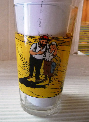 Verre moutarde amora tintin - verre, a