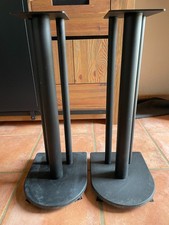 Pieds d'enceintes noir avec