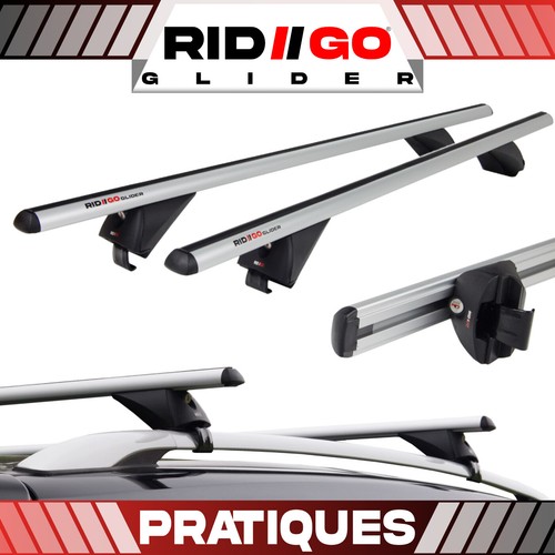 Alu blanc barres toit - toit, pour