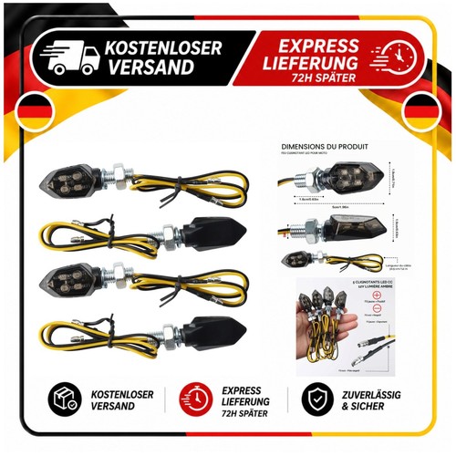 Clignotants moto led - clignotants, 12v