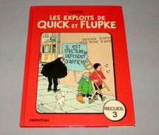 1984 Hergé Les Exploits de Quick et Flupke French Hardcover Comic Album # 3