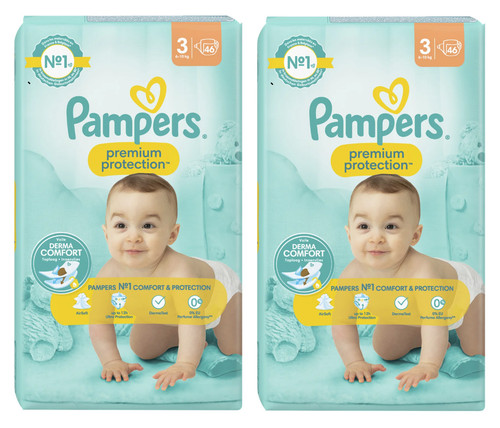Pack couches pampers - 92,