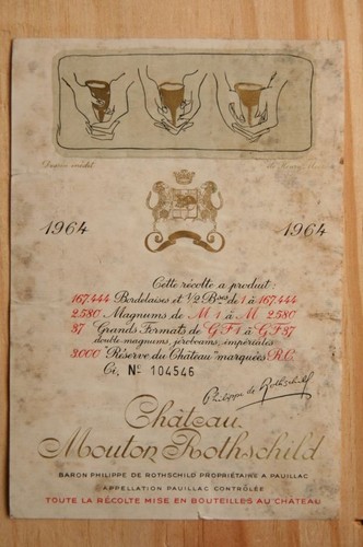 étiquette mouton rothschild - Étiquette,