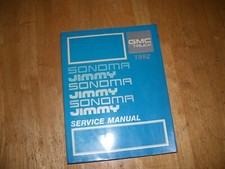 Manuel d'entretien GMC Sonoma