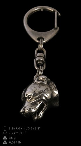 Staffy porte clés couvert - 3d,,