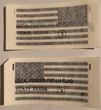 *NEW* - USA Car/SUV/Jeep Flag Decal - Fits all Vehicles. 2 Pieces included.