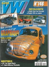 SUPER VW MAGAZINE N°146 BUGGY KYOTE / OVALE RESTO-CAL / NOTCHBACK 1963 / RACING