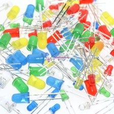 100PCS Light Emitting Diode LED 5mm 3mm Red Green Yellow for Arduino Raspberry F