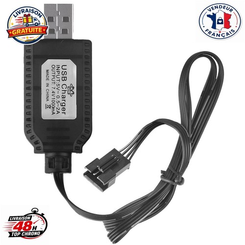 Chargeur usb lipo 2s - 7.4v,