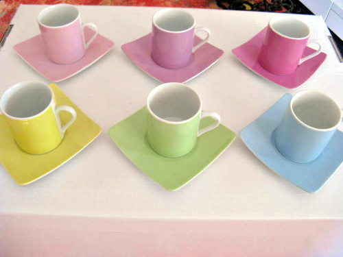 Service cafe 6 tasses - a,