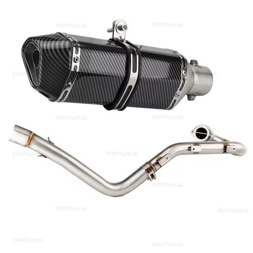Motorcycle exhaust pipe with - pipe,