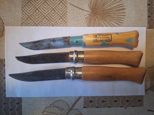 Lot opinel 1 carbone - 3,